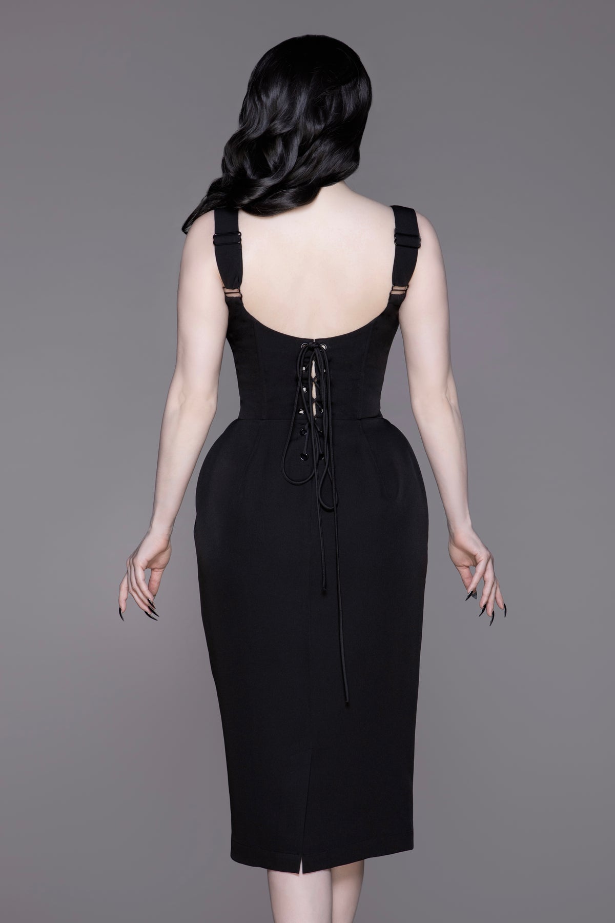 Cupid Rhinestone Pencil Dress Black Ponte Wiggle Dress with Rhinesto WEASEL WEAR Cupid Rhinestone Pencil Dress Black Ponte Wiggle Dress with Rhinesto WEASEL WEAR