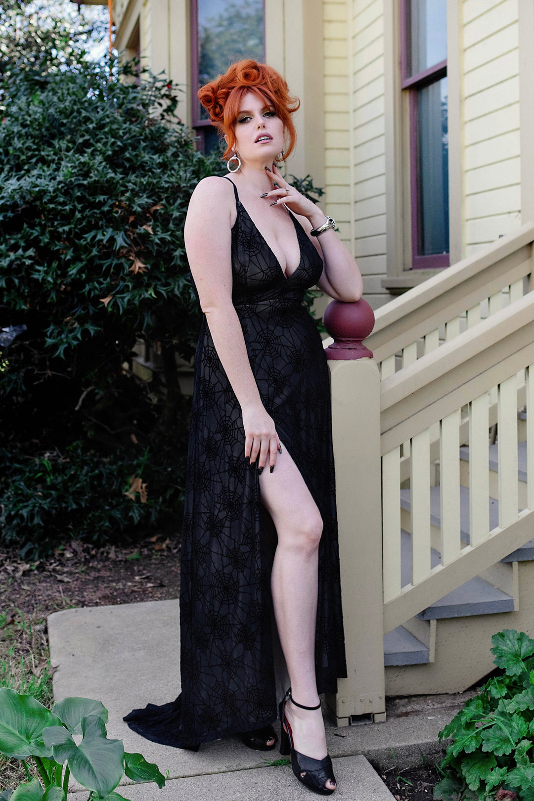 web dresses Spider Illusion Maxi