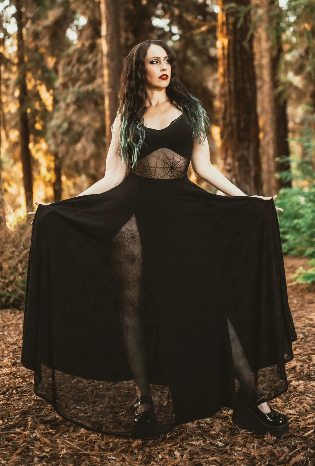 Arachnophobia Maxi Dress Pre-Sale by Weasel Wear Pre-Order Ships Early July 2026 XS Arachnophobia Maxi Dress Arachnophobia Maxi Dress Pre-Sale by Weasel Wear Pre-Order Ships Early July 2026 XS Arachnophobia Maxi Dress