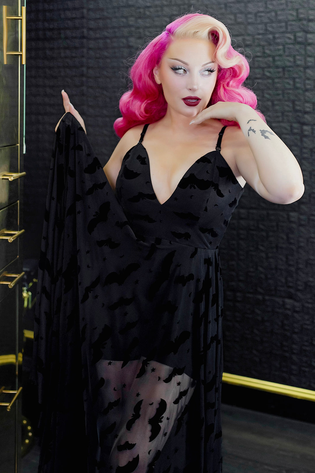 Nosferatu Bat Maxi with Built In Romper WEASEL WEAR